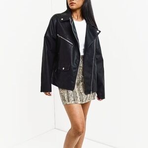 Topshop Black and Brown Mini Skirt Sleek Design
